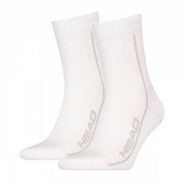 Head Tennis Performance Short Crew Socks 2P White